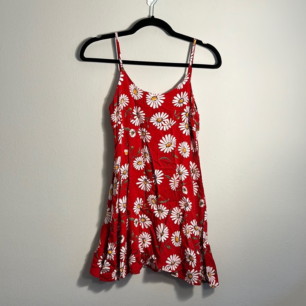 Red floral Print Mini Dress - Picture 1 of 2